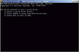 DOSBox Caesar II start game screenshot